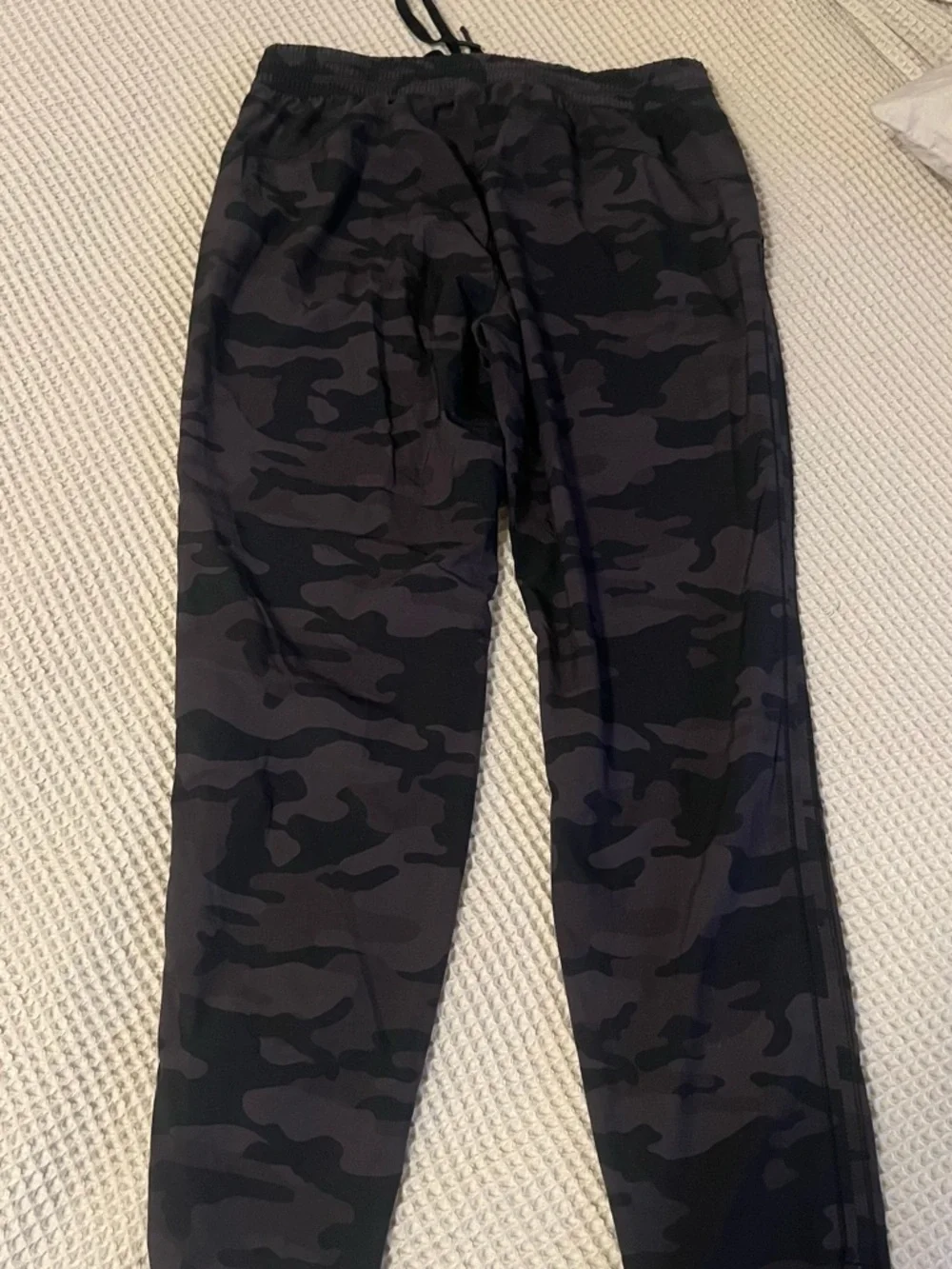 GAP gapfit Black Camo Drawstring Joggers Womens size small with pockets - Picture 3 of 6